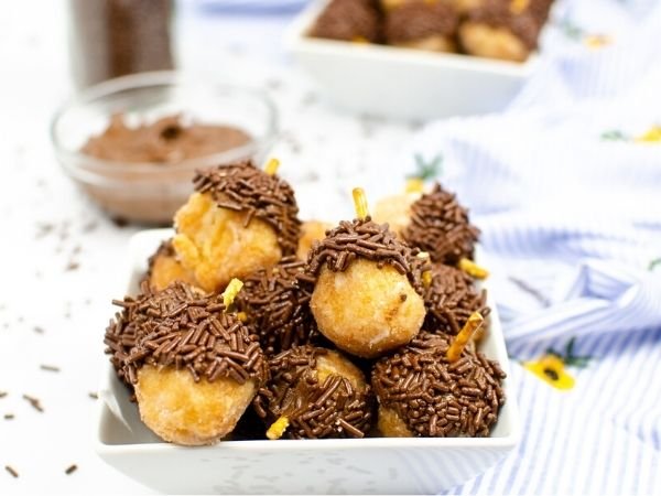 Adorable Acorn Donut Holes with Nutella