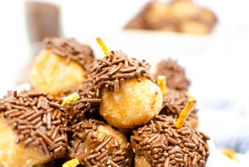 Acorn Donut Holes with Nutella