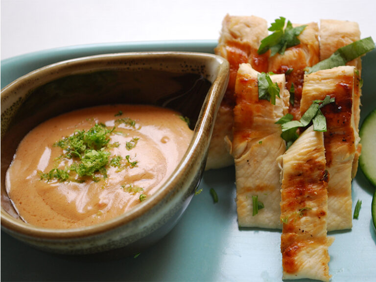 Dumbo’s Chicken with Peanut Dipping Sauce