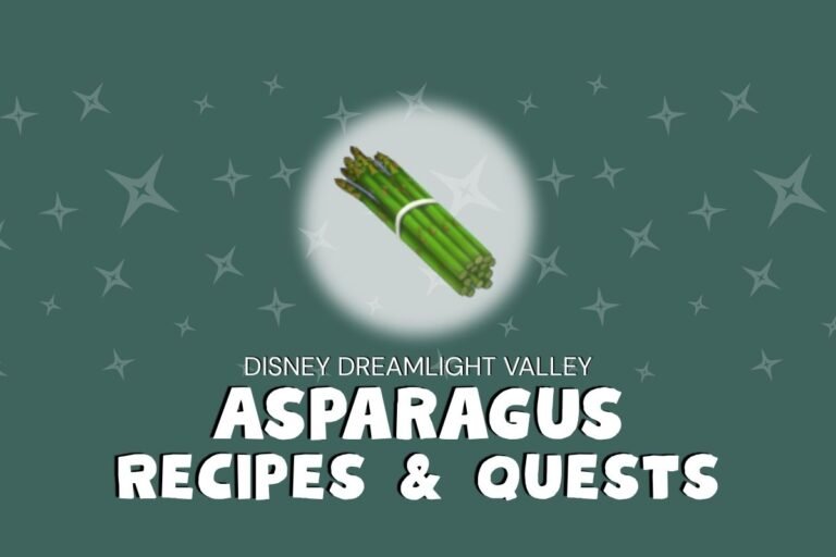 Dreamlight Asparagus Recipes & Quests