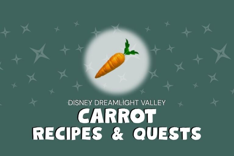 Dreamlight Carrot Recipes & Quests