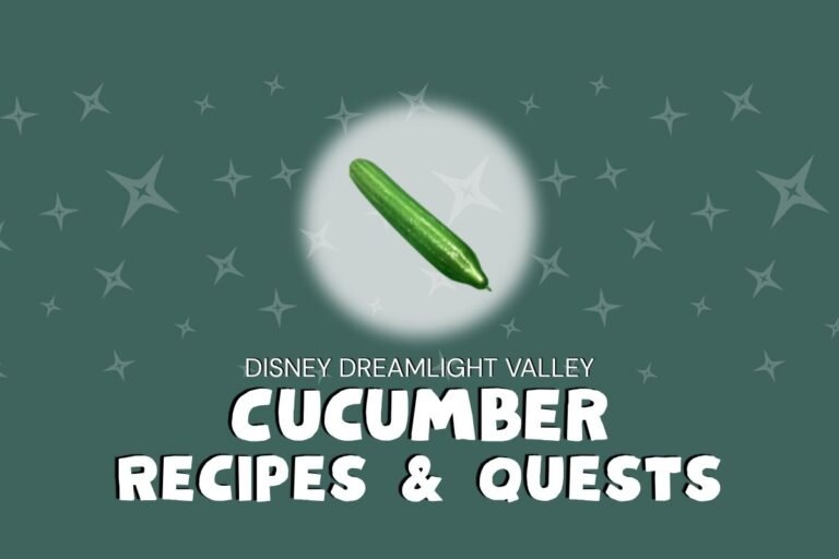 Dreamlight Cucumber Recipes & Quests