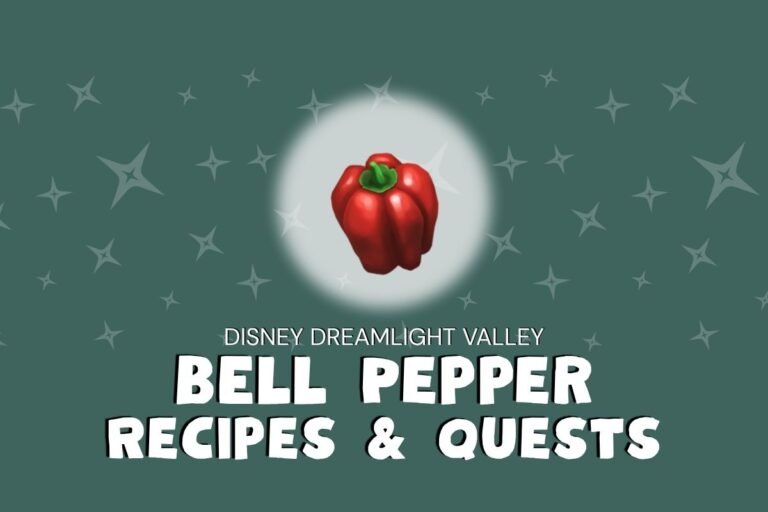 Dreamlight Bell Pepper Recipes & Quests