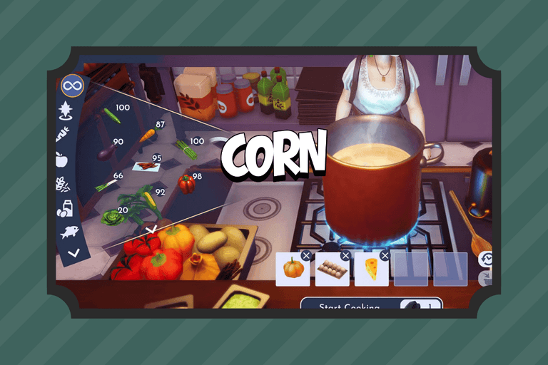 Dreamlight Corn Recipes & Quests