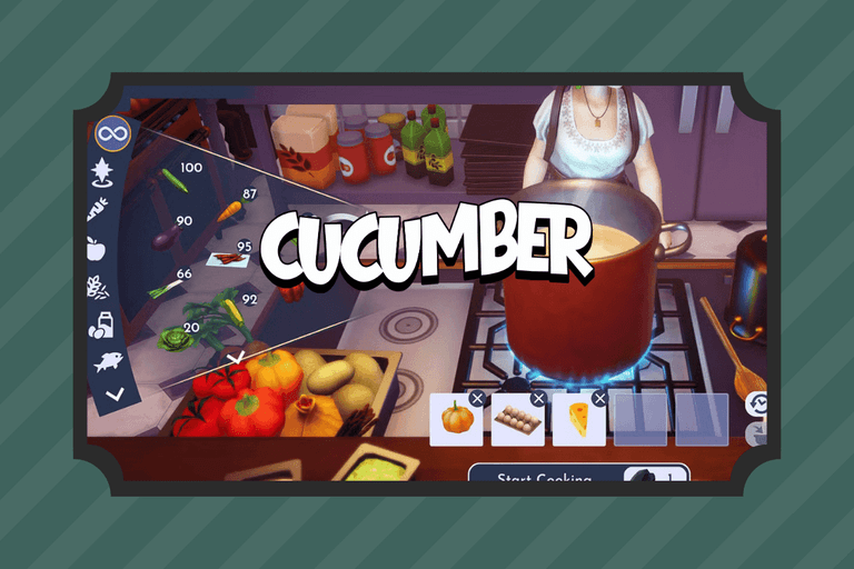 Dreamlight Cucumber Recipes and Quests