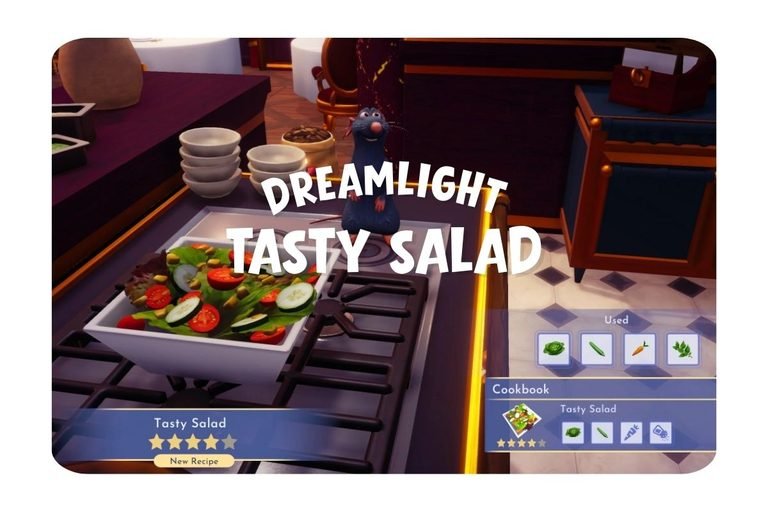 Dreamlight Tasty Salad Recipe and Quests