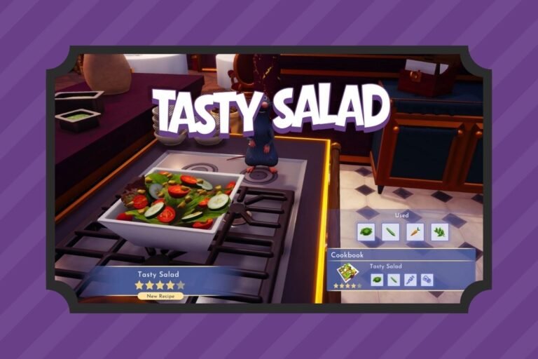 Dreamlight Tasty Salad Recipe & Quests