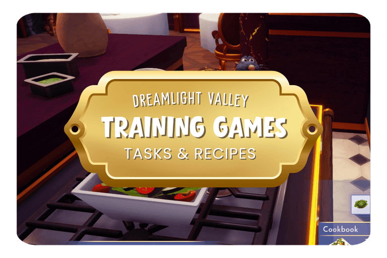 Training Games Quest: Recipes & Tasks